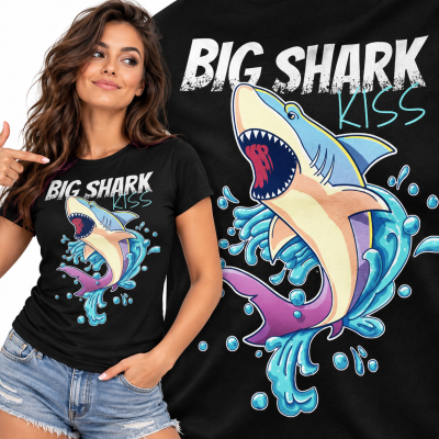 KOSZULKA DAMSKA  WĘDKARSKA SHARK KISS